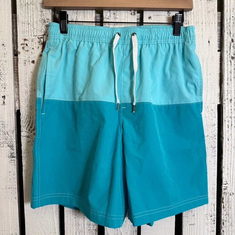 Sonoma Swim Trunks Board Shorts Men’s Size Small Turquoise Lined Beach Lake Pool